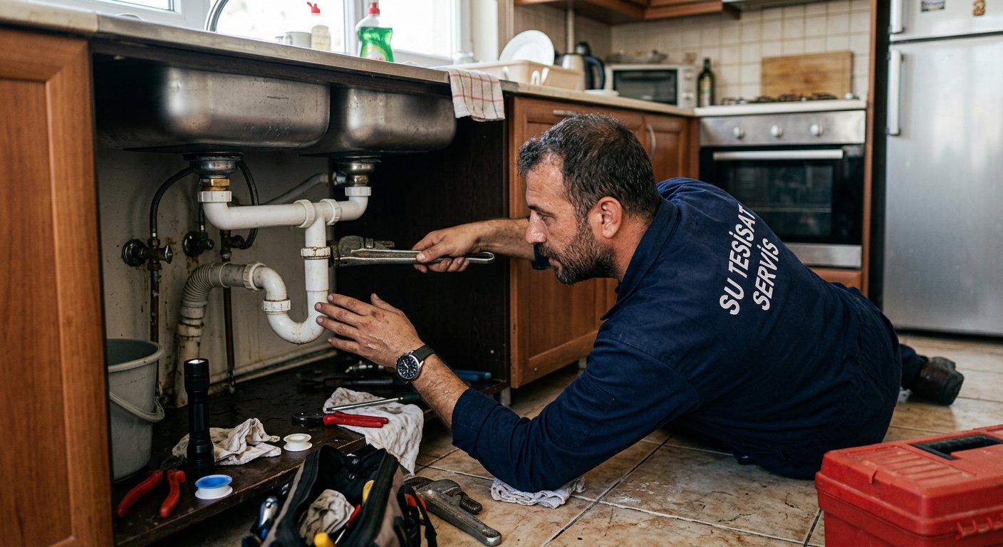 Mutfak lavabo altı gider bağlantısı